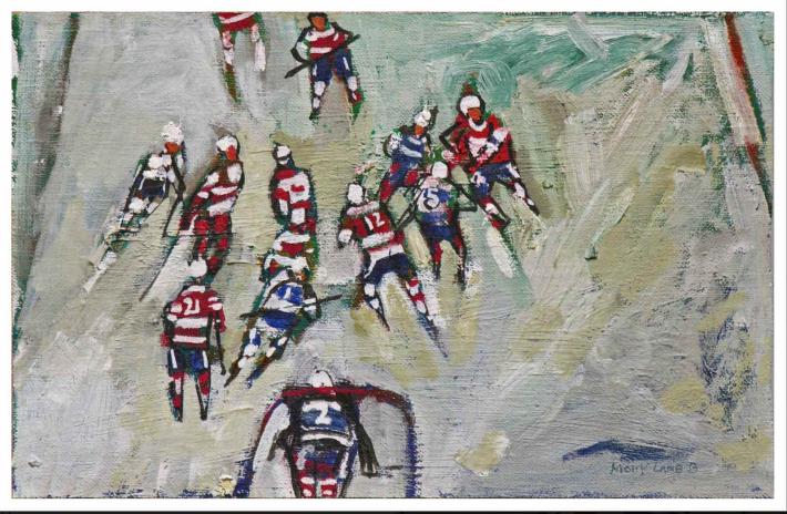 Molly Lamb Bobak, La Partie de hockey.