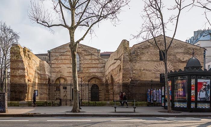 Remains of the Roman Baths in Paris (Les Thermes Antiques de Cluny) near the Boulevard Sain-Michel. Credit: Musée de Cluny.