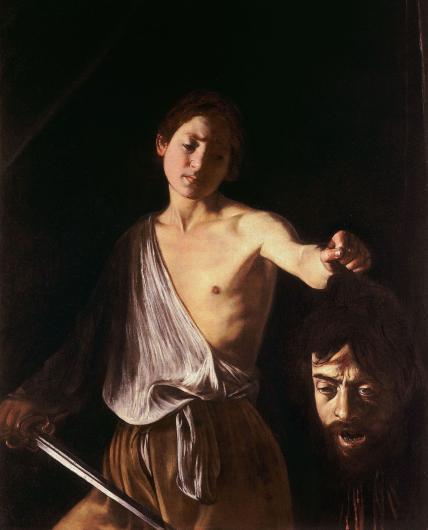 Caravaggio, David with the Head of Goliath, 1610. Galleria Borghese, Rome.