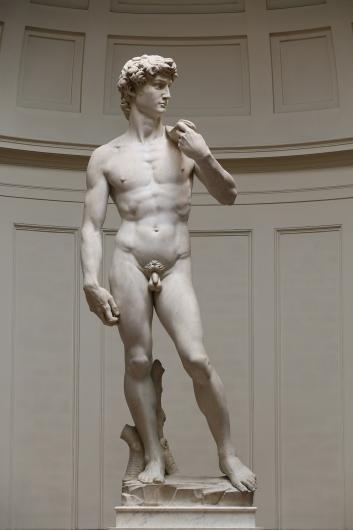 Michelangelo, David, 1501-04. Marble. Galleria dell'Accademia, Florence. Wikimedia Commons.