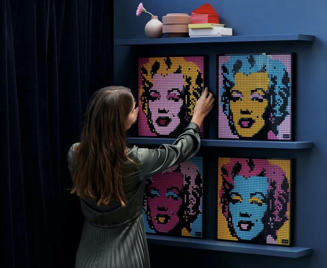 Andy Warhol's Marilyn Monroe Lego Kit
