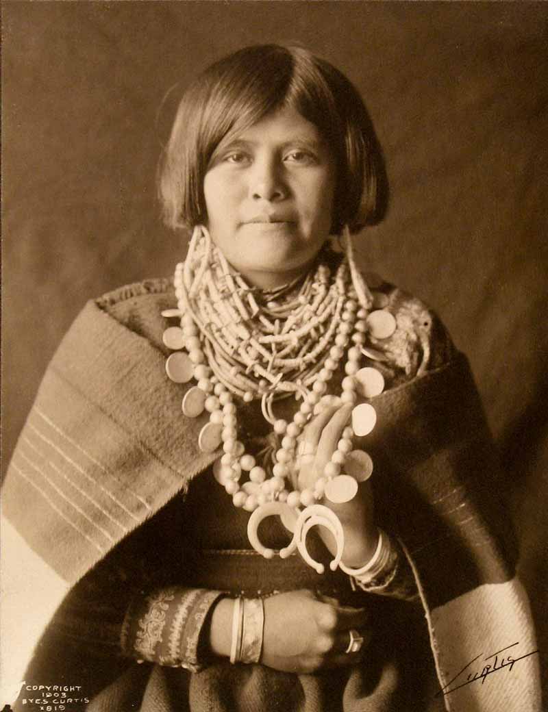Platinum Prints - A Zuni Girl